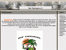 Tablet Screenshot of die-tierinsel.de